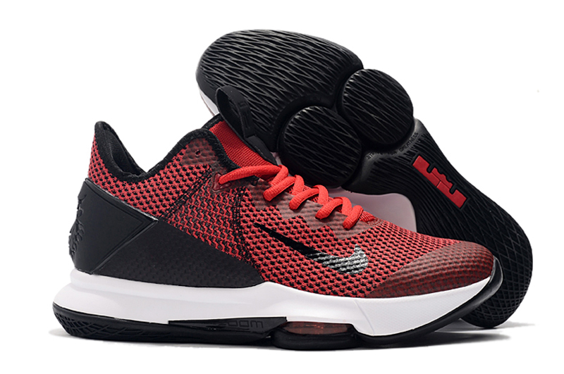 Nike LeBron Witness 4 Wine Red Black White Shoes